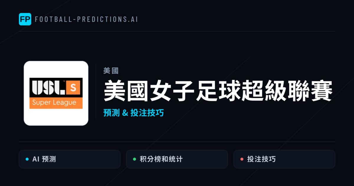 美國女子足球超級聯賽運彩預測 — 足球賽事分析與投注推薦