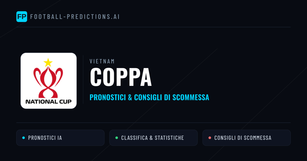 Vietnam Coppa Pronostici Calcio — Gratis Oggi