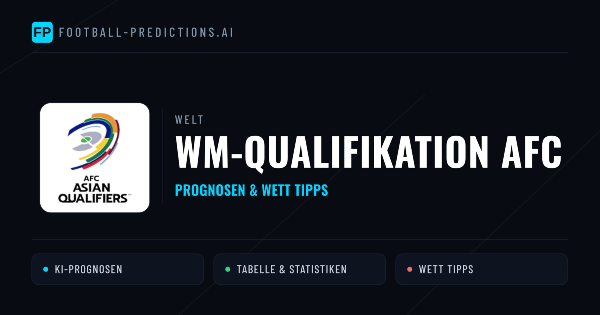 WM-Qualifikation AFC Wett Tipps — Fußball Prognosen