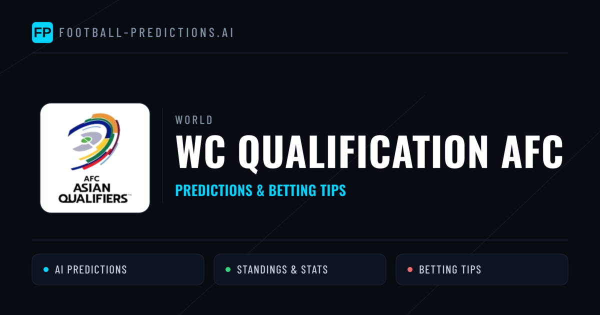 WC Qualification AFC Predictions & Betting Tips