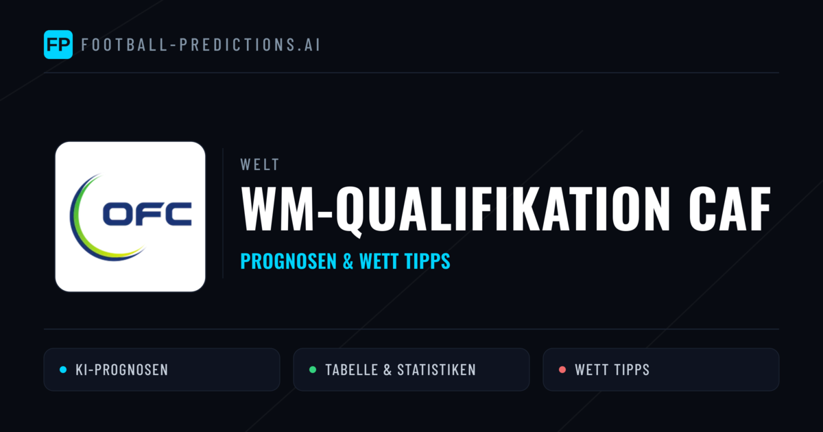 WM-Qualifikation CAF Wett Tipps — Fußball Prognosen