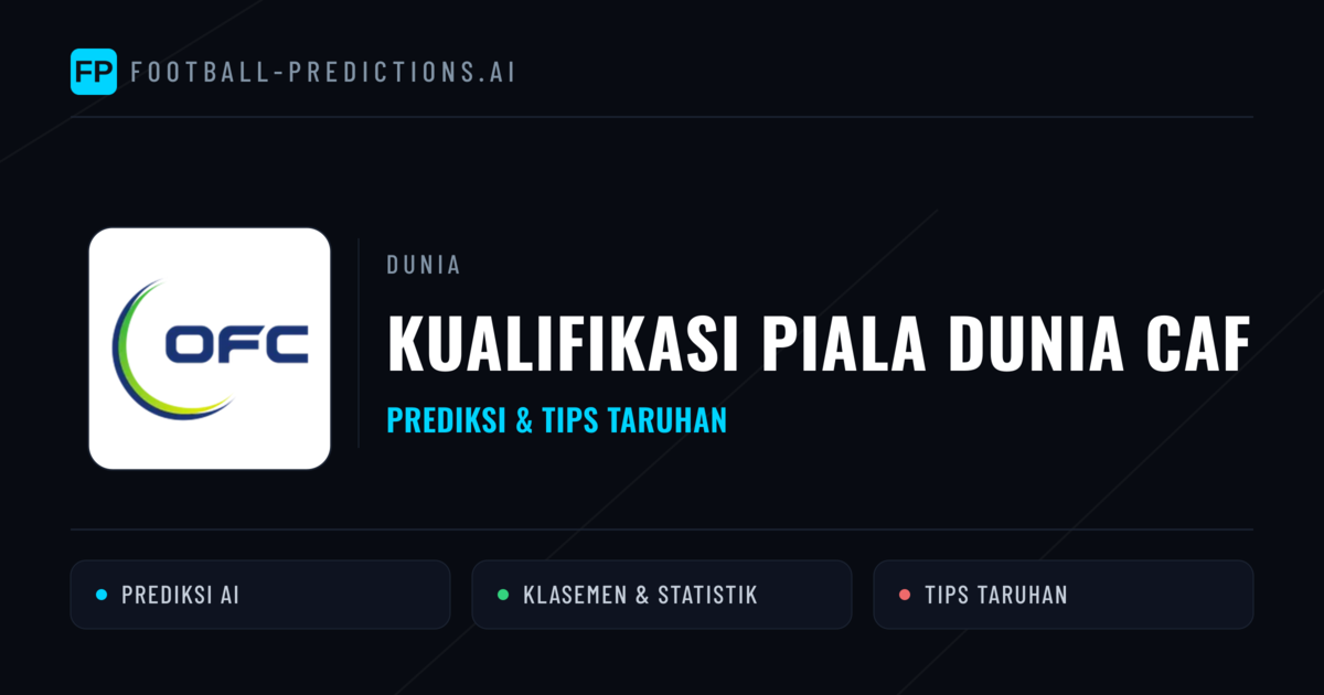 Kualifikasi Piala Dunia CAF Prediksi & Tips Taruhan - Prediksi bola malam ini