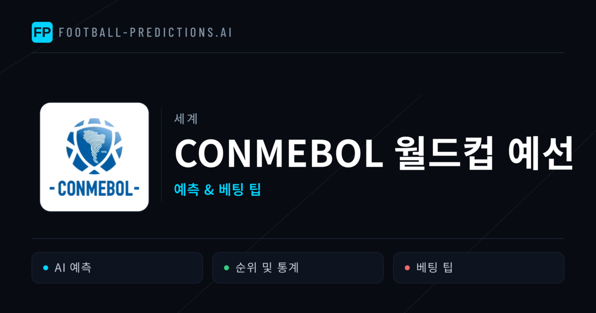 CONMEBOL 월드컵 예선 축구 예측 & 베팅 팁