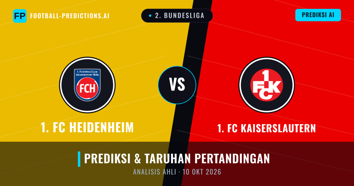 1. FC Heidenheim vs 1. FC Kaiserslautern — prediksi dan pratinjau pertandingan