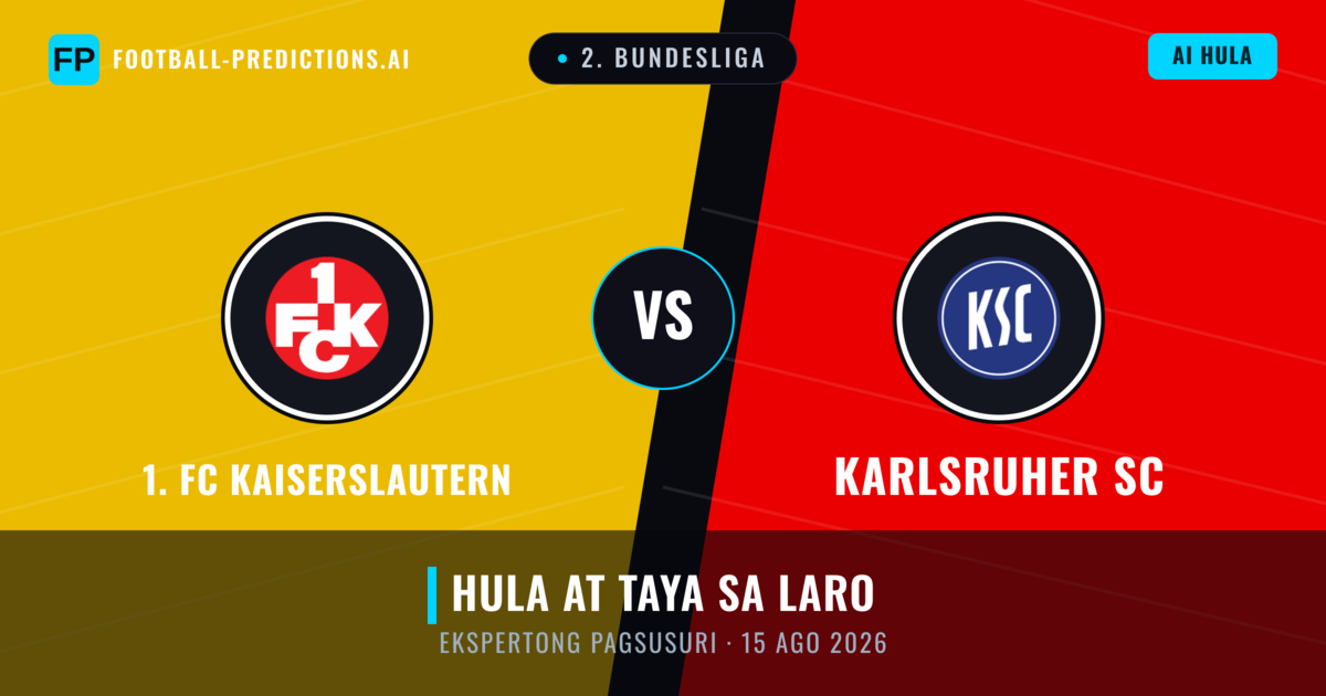 1. FC Kaiserslautern vs Karlsruher SC — hula at preview ng laban