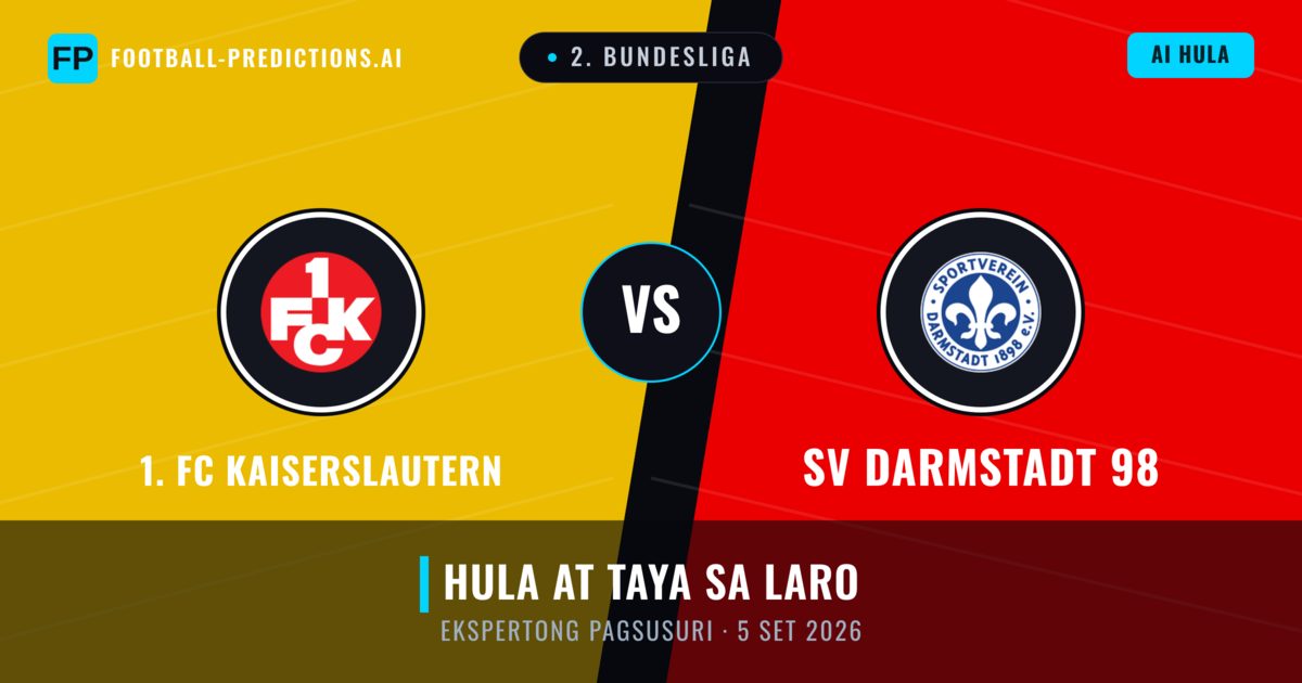 1. FC Kaiserslautern vs SV Darmstadt 98 — hula at preview ng laban