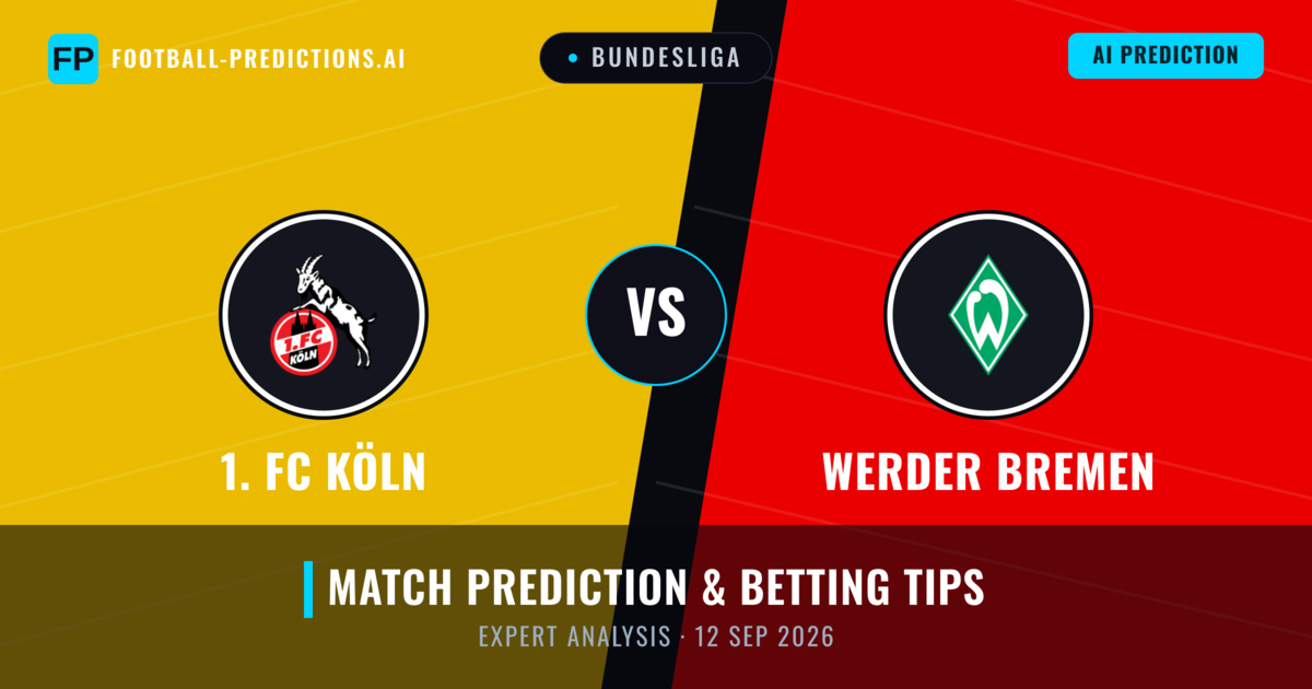 1. FC Köln vs Werder Bremen — match prediction & preview