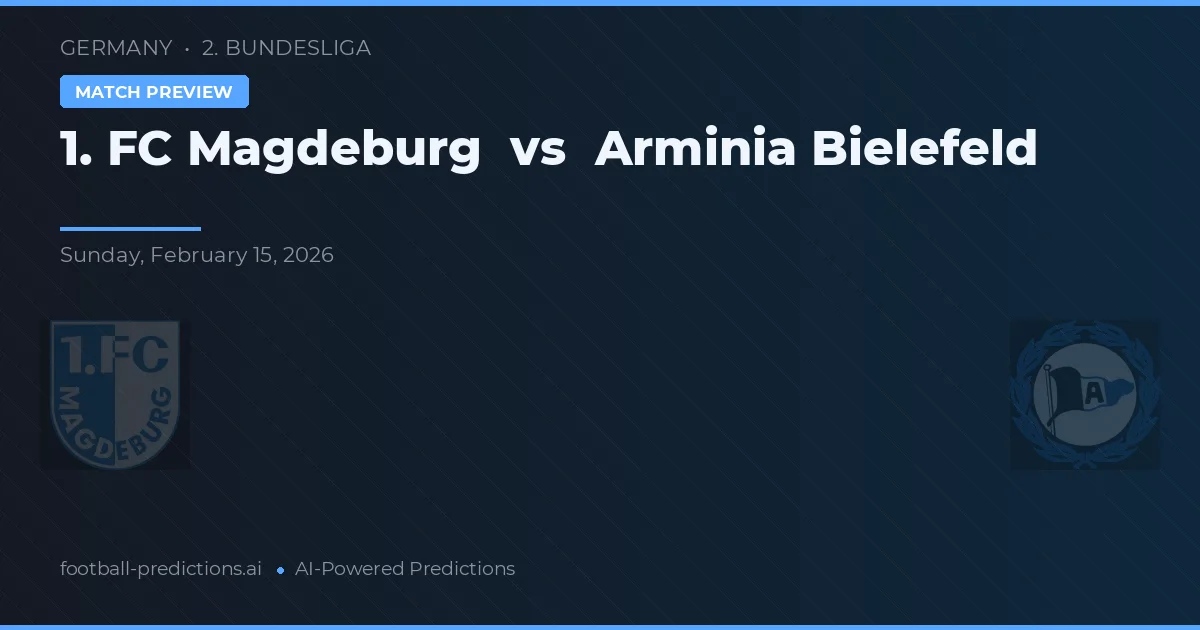 1. FC Magdeburg vs Arminia Bielefeld — prediksi dan pratinjau pertandingan