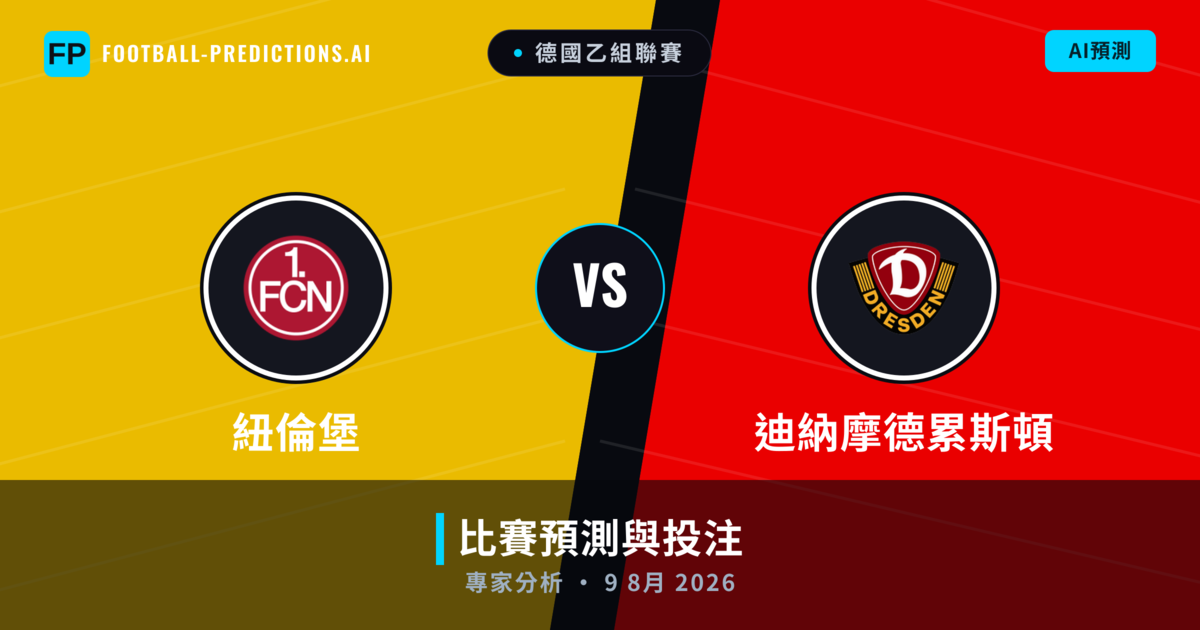紐倫堡 vs 迪納摩德累斯頓 — 比赛预测和前瞻