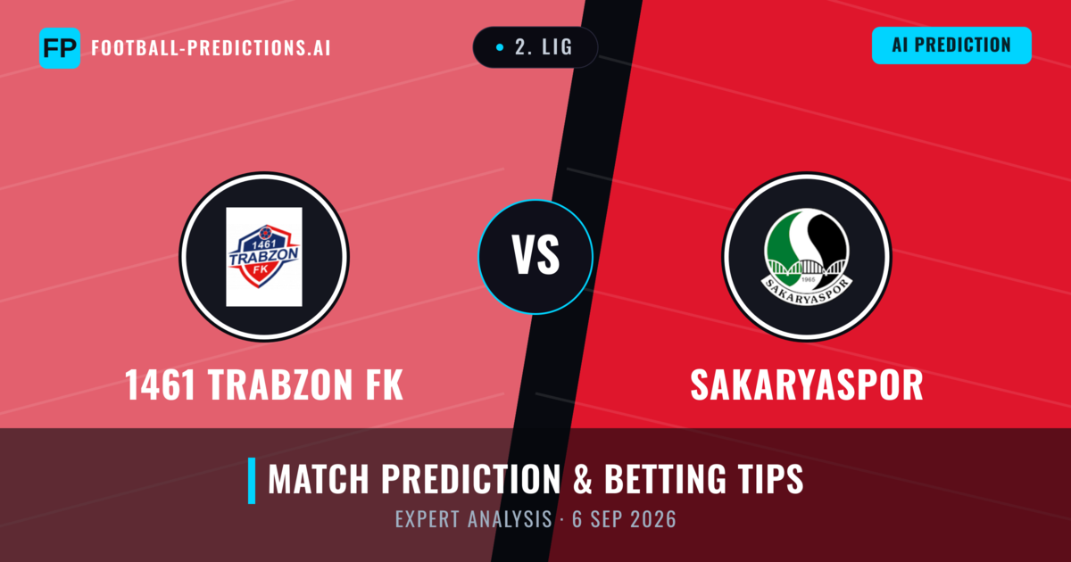 1461 Trabzon FK vs Sakaryaspor — match prediction & preview