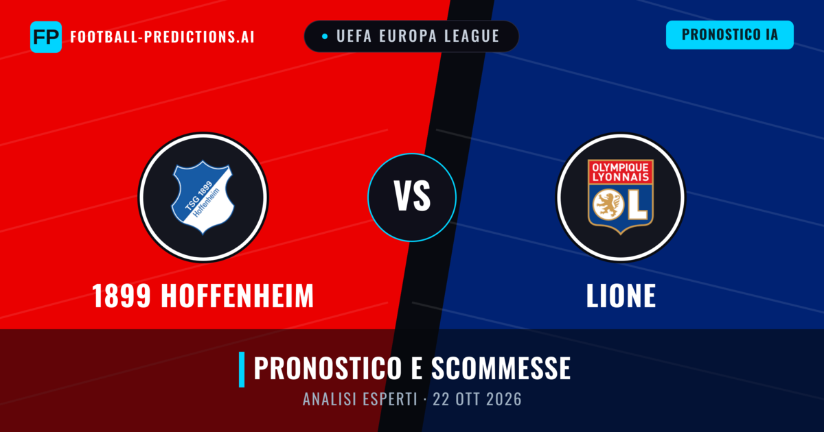 1899 Hoffenheim vs Lione — pronostico e anteprima del match