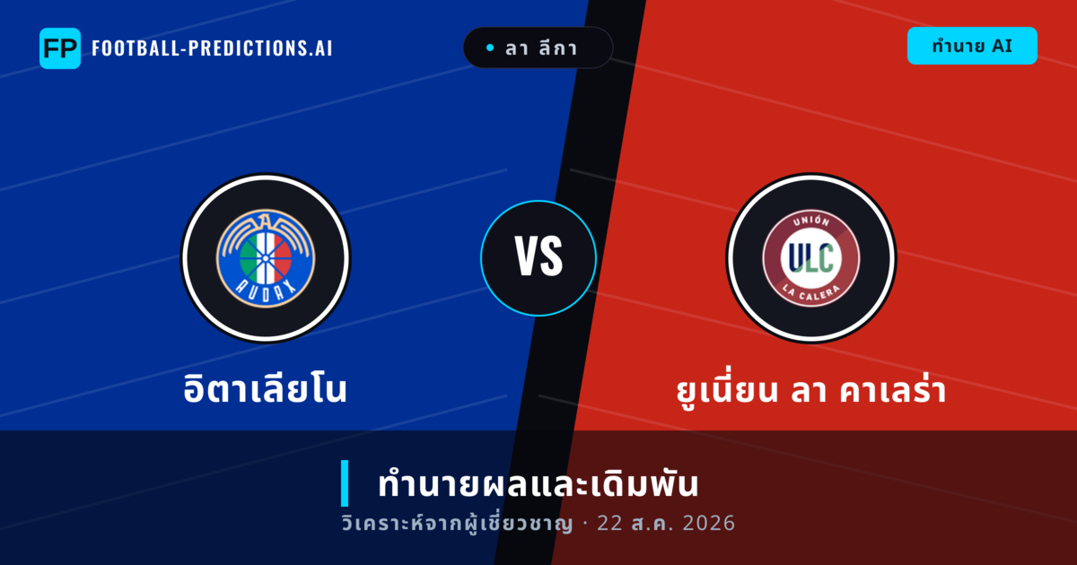 อิตาเลียโน พบ ยูเนี่ยน ลา คาเลร่า — ทำนายผลและพรีวิวการแข่งขัน