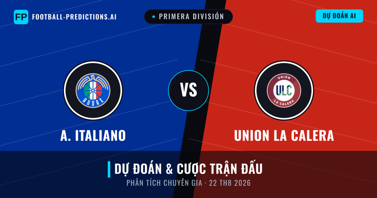 A. Italiano vs Union La Calera — dự đoán và xem trước trận đấu