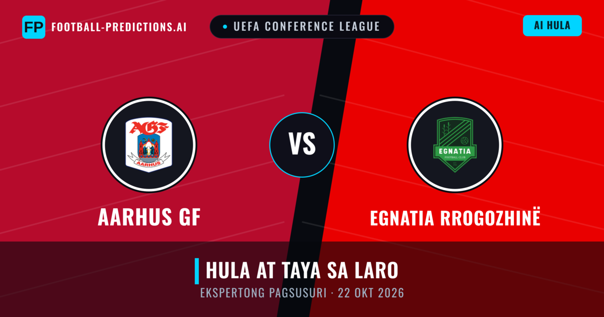 Aarhus GF vs Egnatia Rrogozhinë — hula at preview ng laban