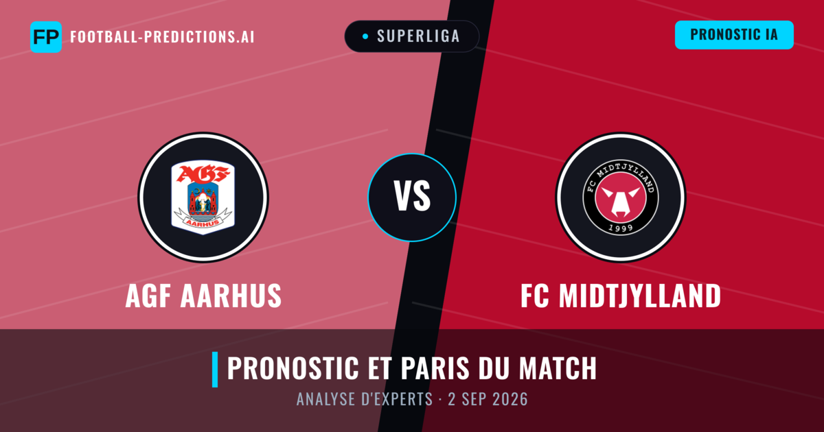 AGF Aarhus vs FC Midtjylland — pronostic et avant-match