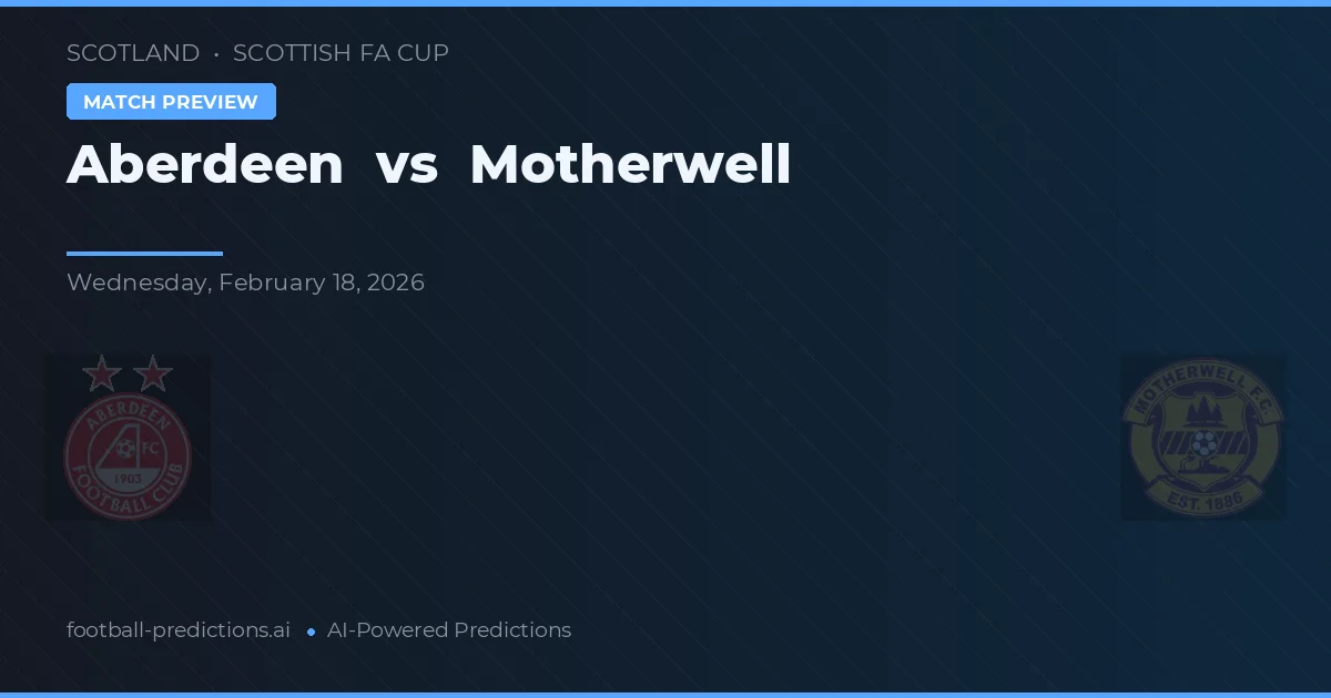 Aberdeen vs Motherwell — match prediction & preview