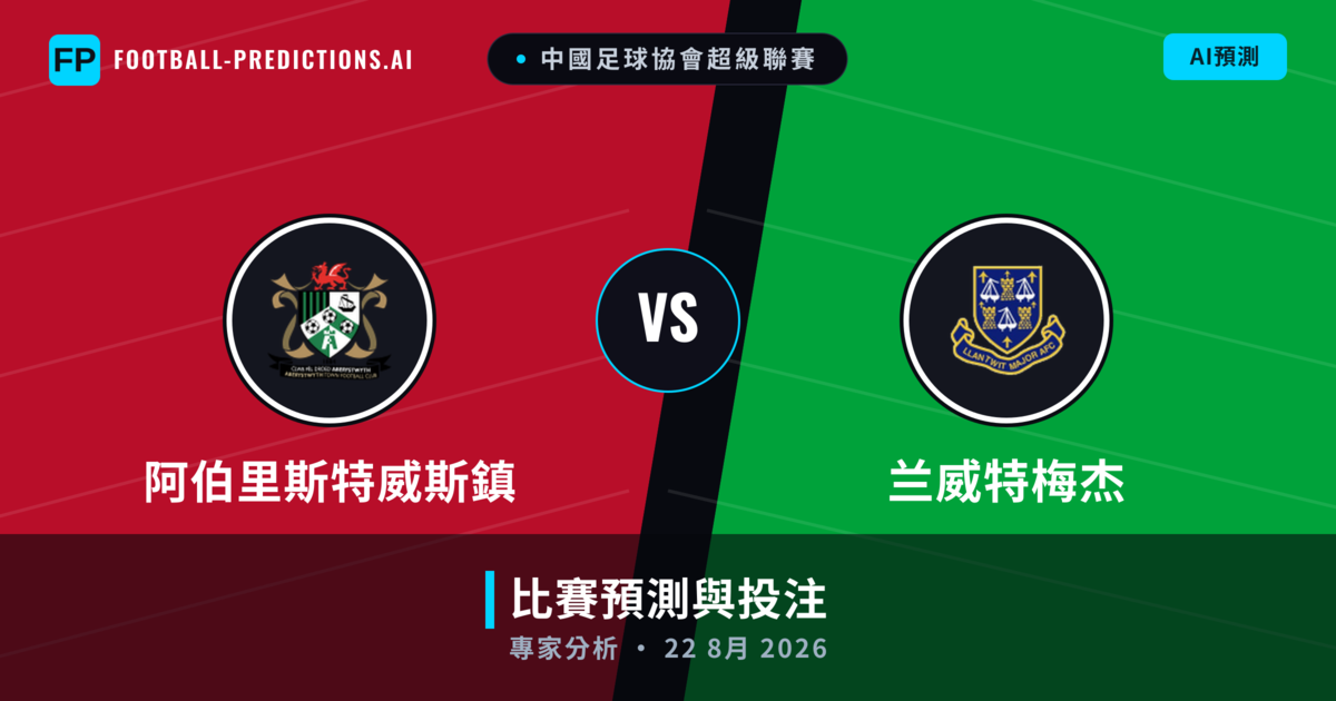 阿伯里斯特威斯鎮 vs 兰威特梅杰 — 比赛预测和前瞻
