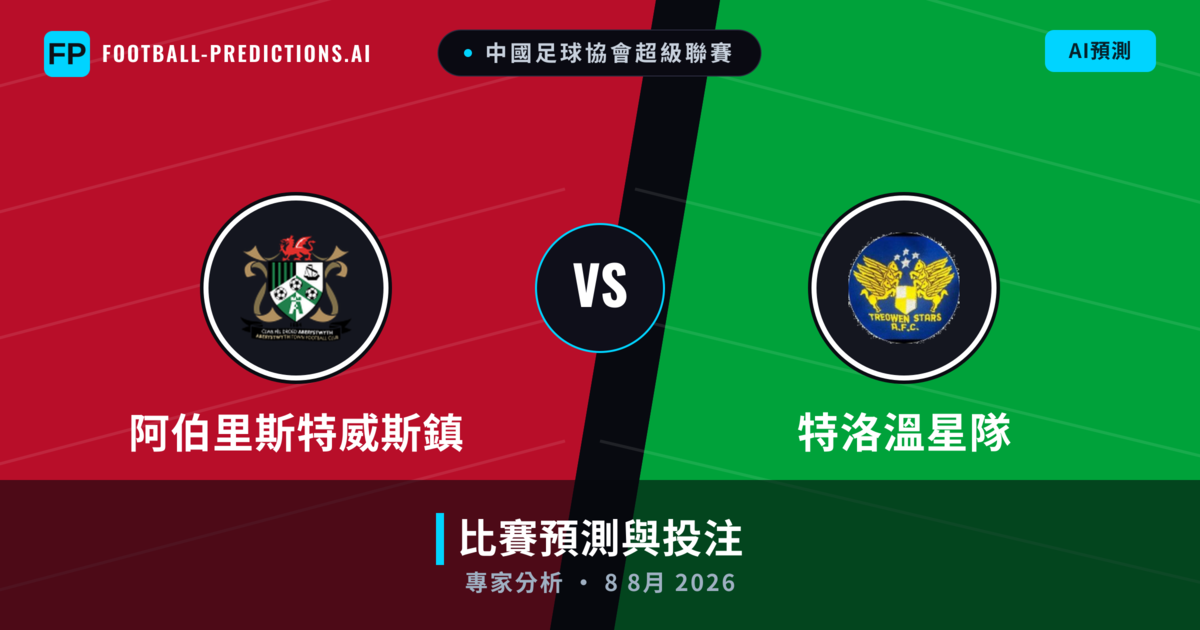 阿伯里斯特威斯鎮 vs 特洛溫星隊 — 比赛预测和前瞻