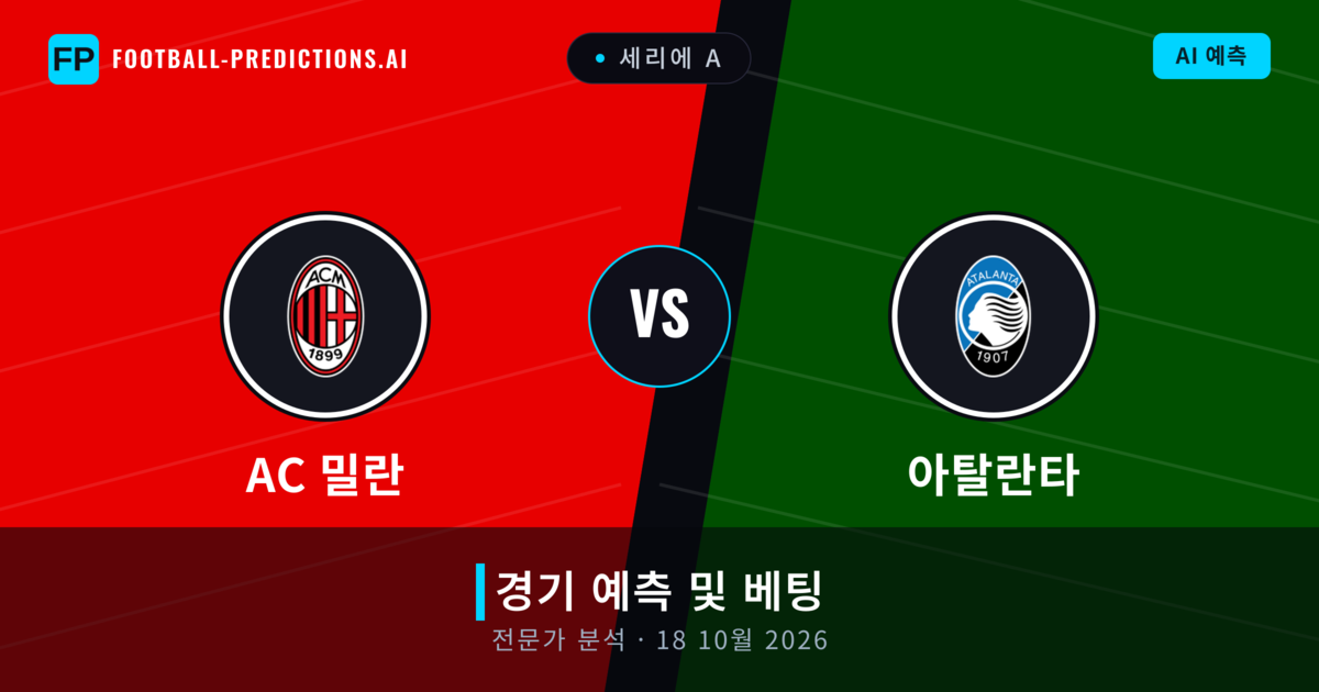 AC 밀란 대 아탈란타 — 경기 예측 및 프리뷰