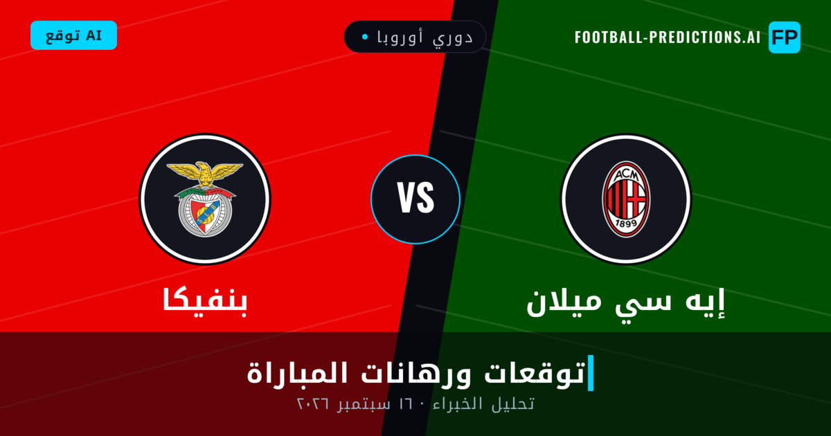 إيه سي ميلان ضد بنفيكا — توقعات ومعاينة المباراة