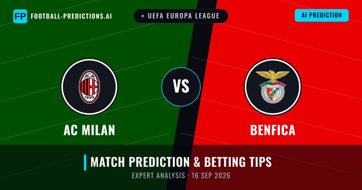 AC Milan vs Benfica — match prediction & preview