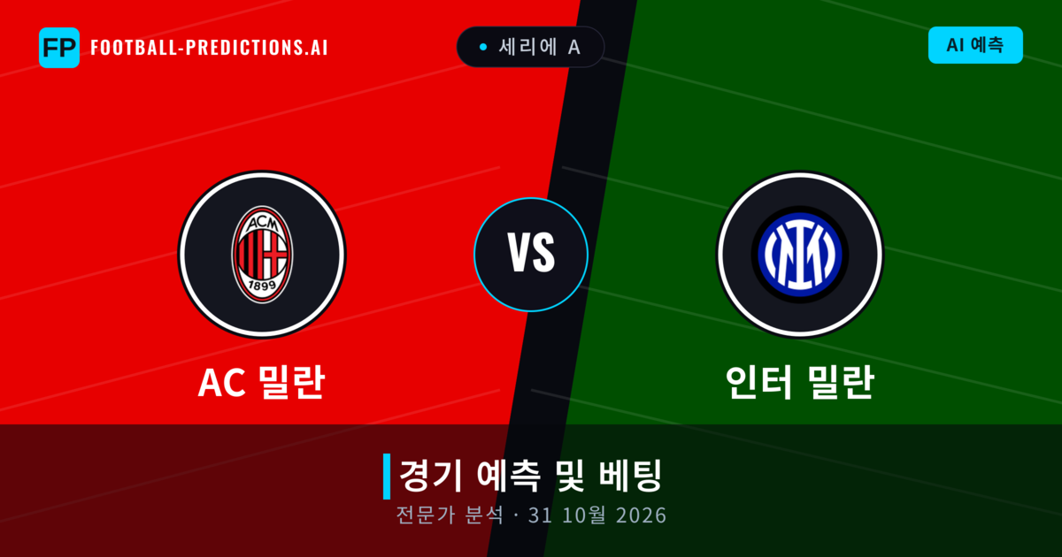 AC 밀란 대 인터 밀란 — 경기 예측 및 프리뷰
