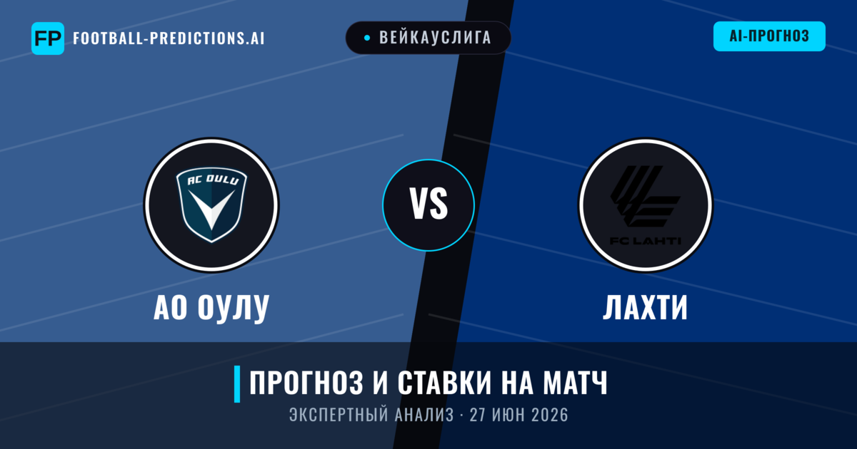 АО Оулу – Лахти — прогноз и превью матча