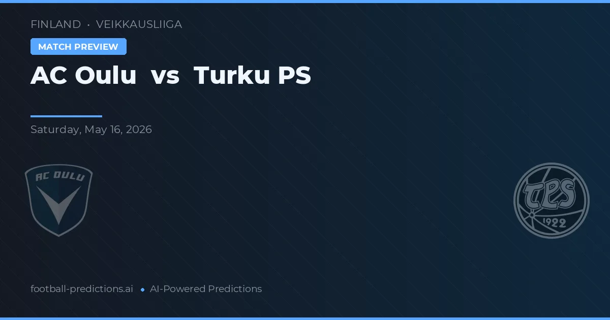 AC Oulu vs Turku PS — pronostico e anteprima del match