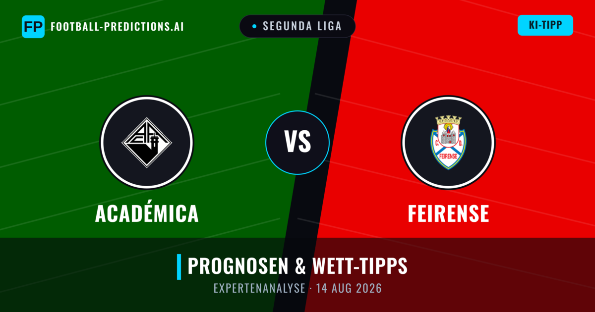 Académica vs Feirense — Prognose und Spielvorschau