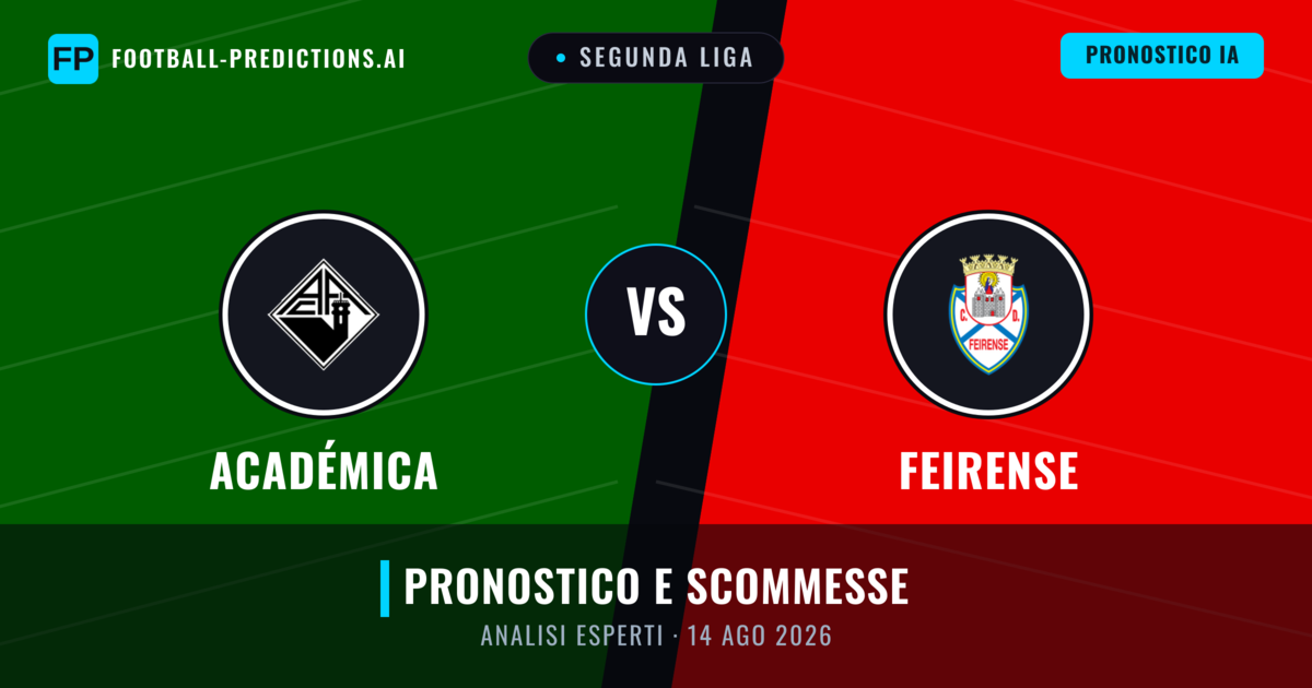 Académica vs Feirense — pronostico e anteprima del match