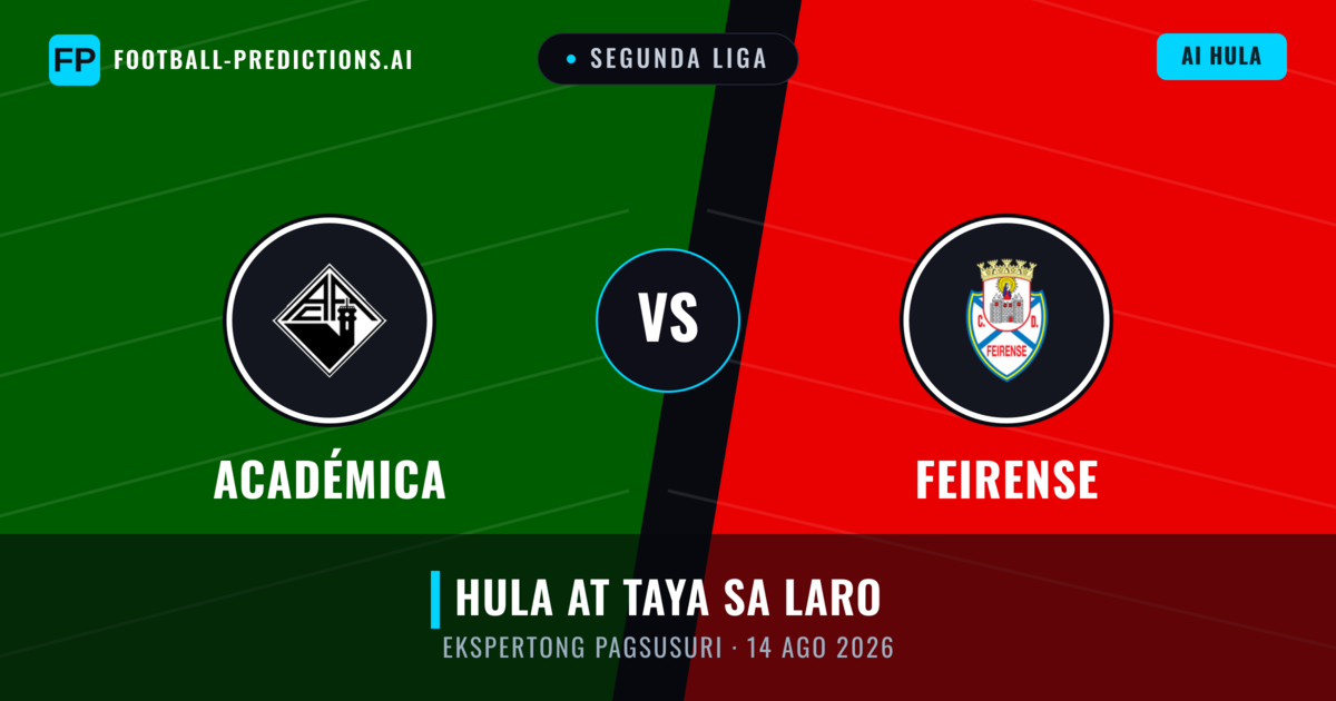 Académica vs Feirense — hula at preview ng laban