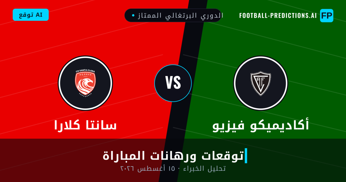 أكاديميكو فيزيو ضد سانتا كلارا — توقعات ومعاينة المباراة