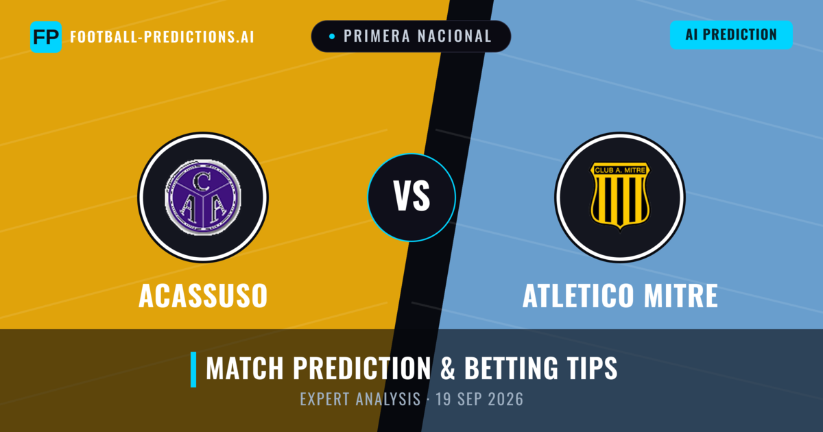 Acassuso vs Atletico Mitre — match prediction & preview
