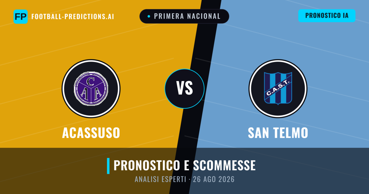 Acassuso vs San Telmo — pronostico e anteprima del match