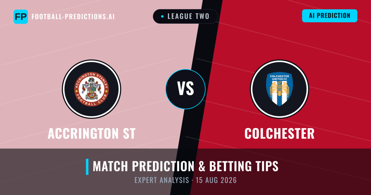Accrington ST vs Colchester — match prediction & preview