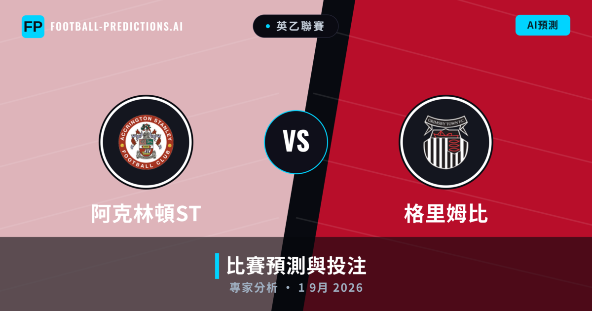 阿克林頓ST vs 格里姆比 — 比赛预测和前瞻