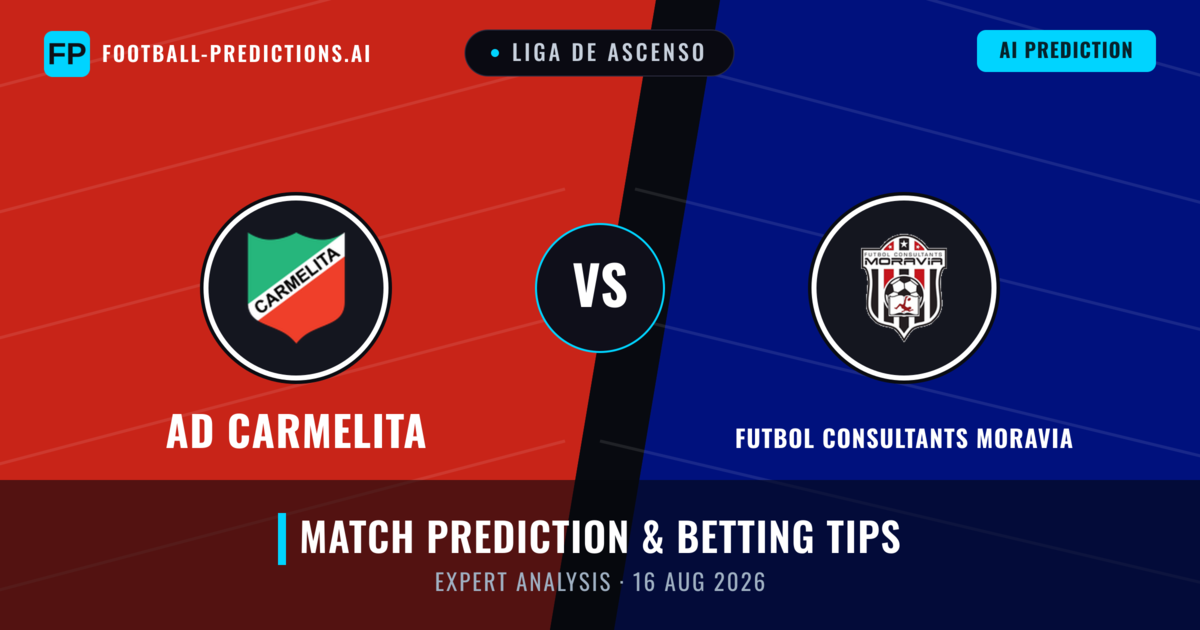 AD Carmelita vs Futbol Consultants Moravia — match prediction & preview