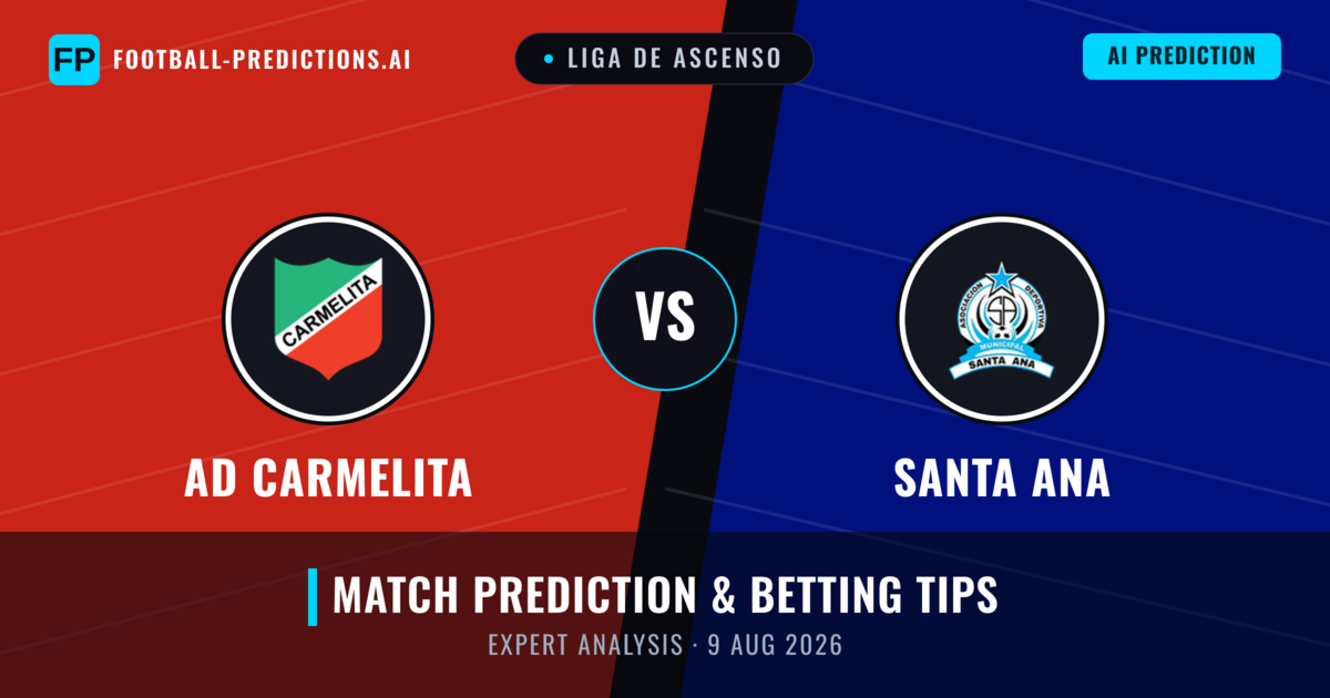 AD Carmelita vs Santa Ana — match prediction & preview