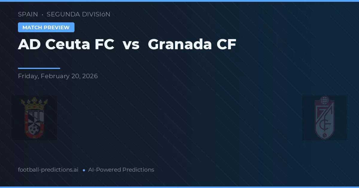 AD Ceuta FC vs Granada CF — match prediction & preview
