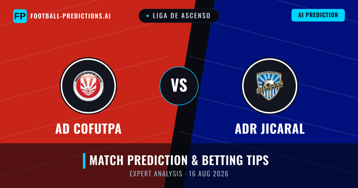 AD Cofutpa vs ADR Jicaral — match prediction & preview
