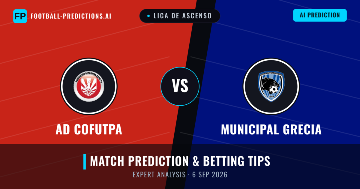 AD Cofutpa vs Municipal Grecia — match prediction & preview