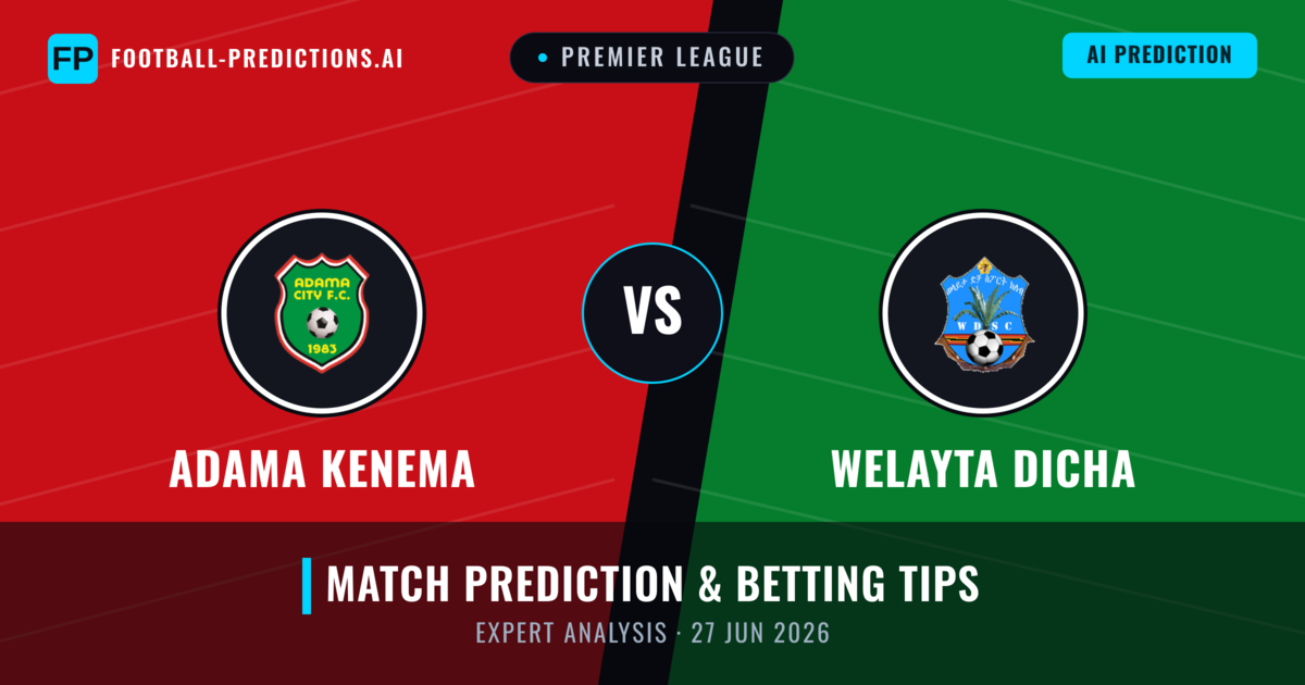 Adama Kenema vs Welayta Dicha — match prediction & preview