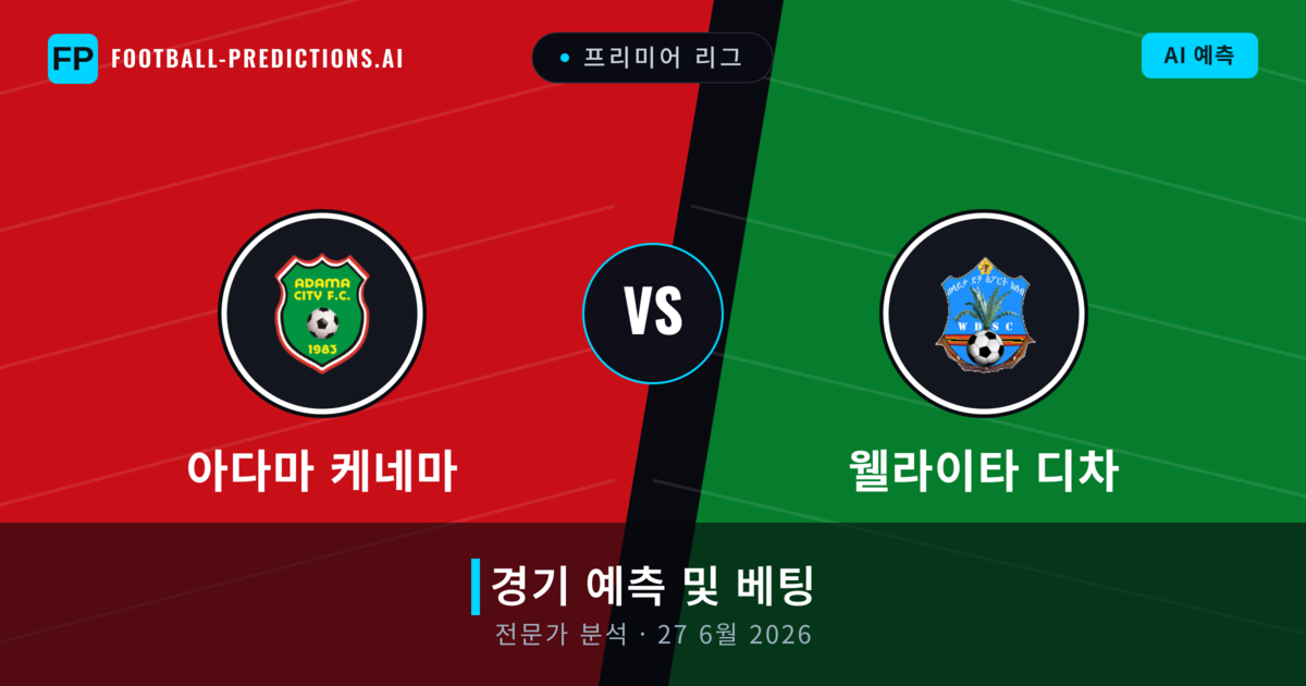 아다마 케네마 대 웰라이타 디차 — 경기 예측 및 프리뷰
