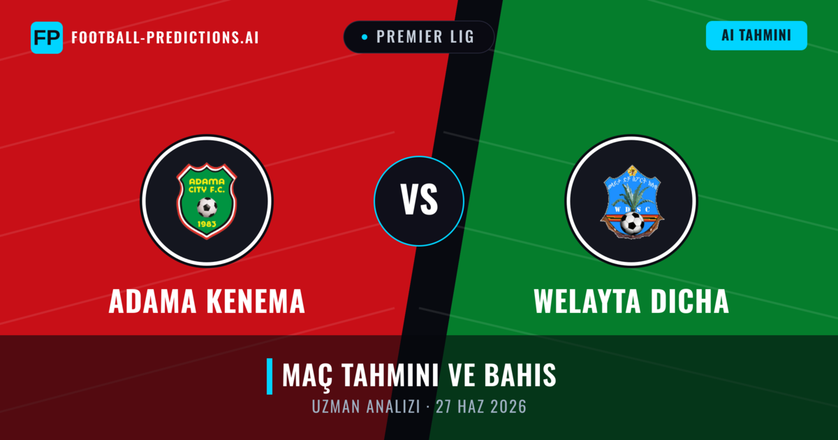 Adama Kenema - Welayta Dicha — maç tahmini ve önizleme