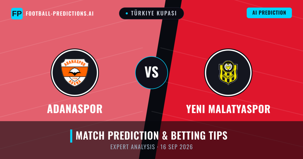 Adanaspor vs Yeni Malatyaspor — match prediction & preview