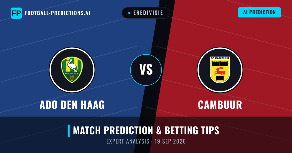 ADO Den Haag vs Cambuur — match prediction & preview