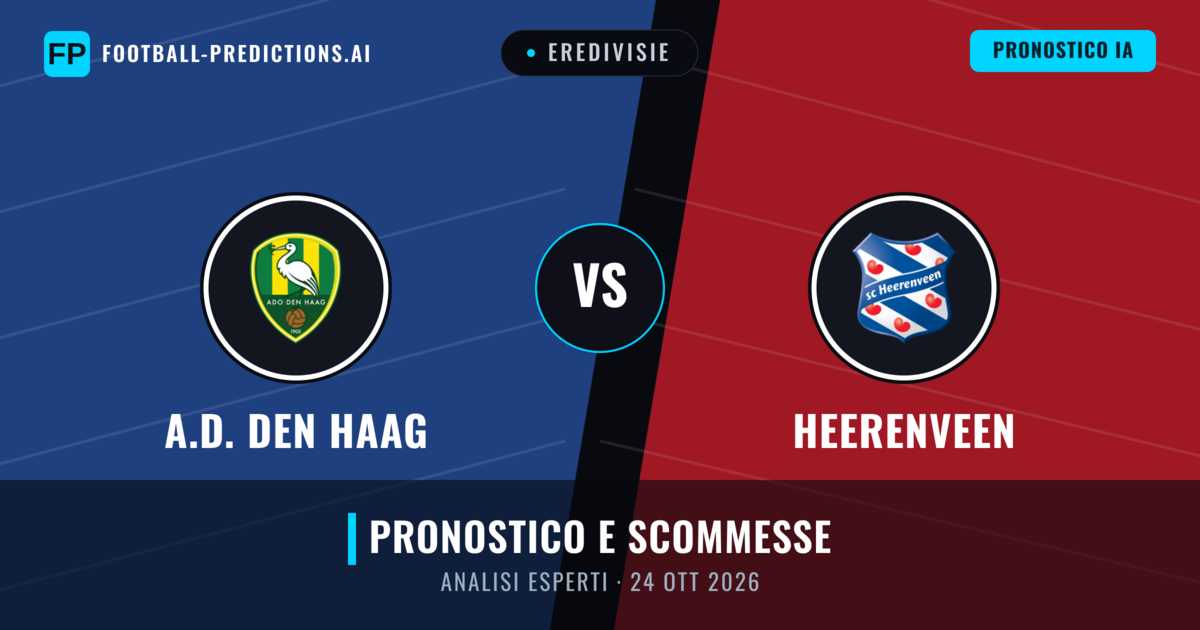 A.D. Den Haag vs Heerenveen — pronostico e anteprima del match