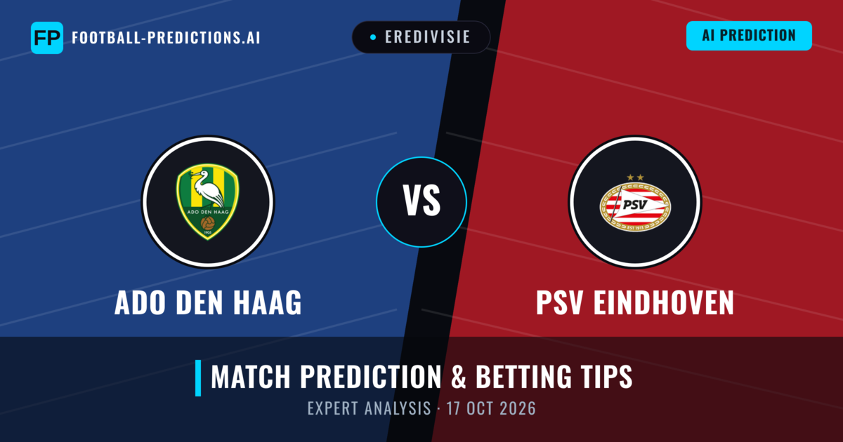 ADO Den Haag vs PSV Eindhoven — match prediction & preview