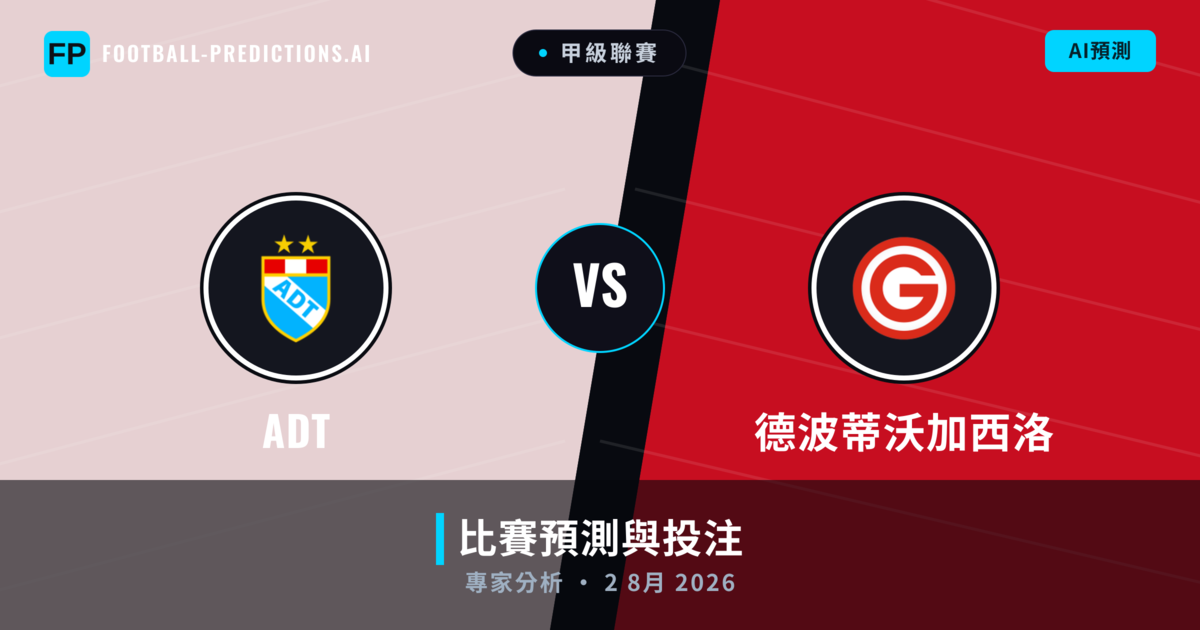 ADT vs 德波蒂沃加西洛 — 比赛预测和前瞻