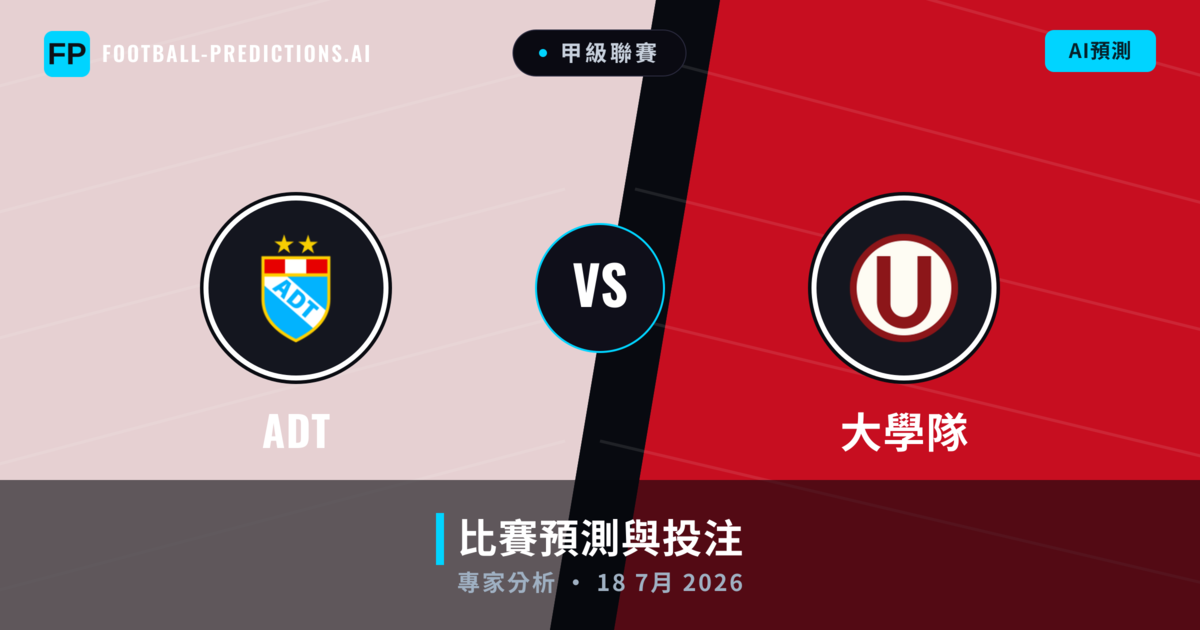 ADT vs 大學隊 — 比赛预测和前瞻